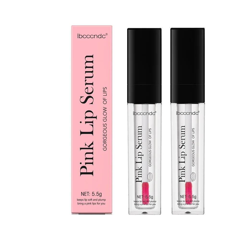 Natural Pink Serum Lips Pink Fresh Remove Dark Lips Gel Lightening Essence Cream Balm Repair Fine Line Brighten Lip