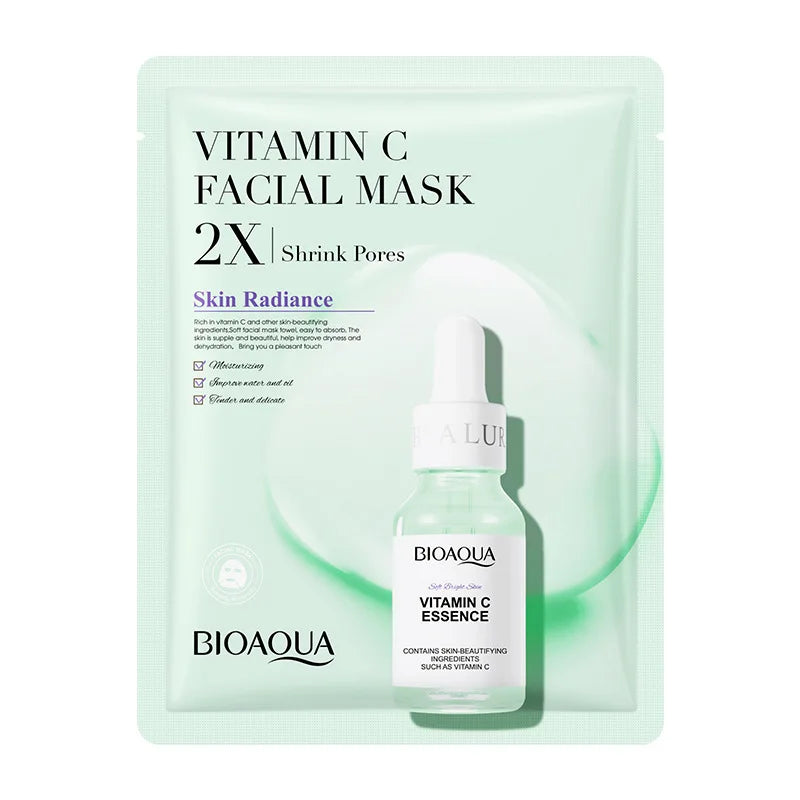 Organic Skincare Masks – Hyaluronic, Vitamin C, Collagen & Centella Infused