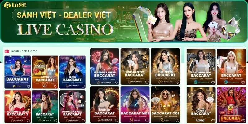 Sòng Bài LU88 🏅 Trải Nghiệm Casino 5 Sao - Livestream 4K Cực Nét